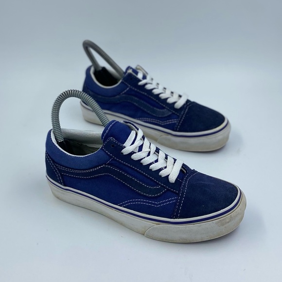 Vans blue suede old Skool womens size 5 - Picture 3 of 6